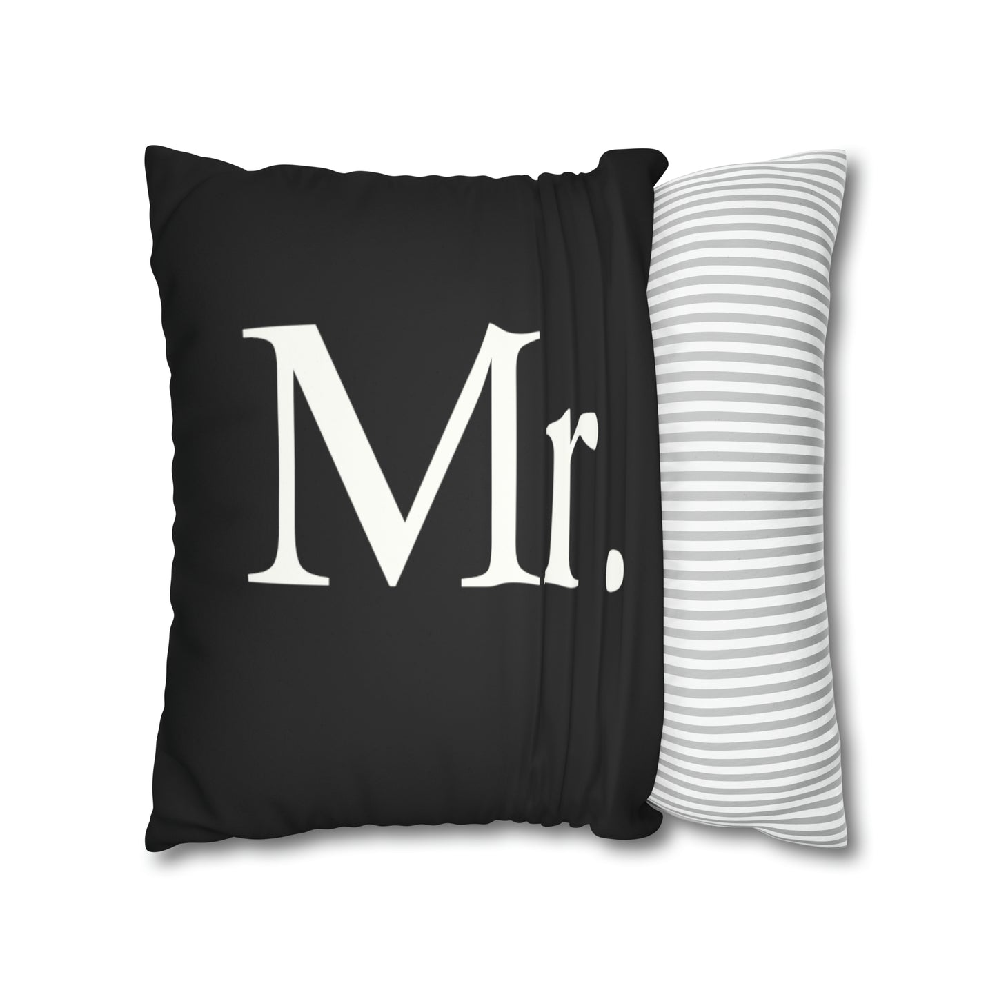 Mr. Faux Suede Square Pillow Case