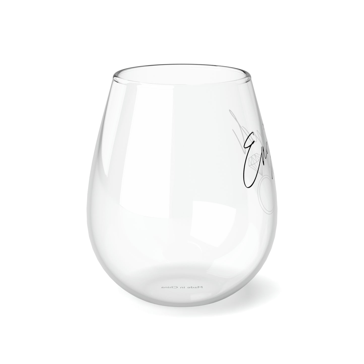 In My Engaged Era Stemless Wine Glass, 11.75oz | Marriage Gifts | Engagement Gifts | Bride Gifts | Bride Merch | Wedding Gifts | Bridal Shower Gifts | Gifts for Bride