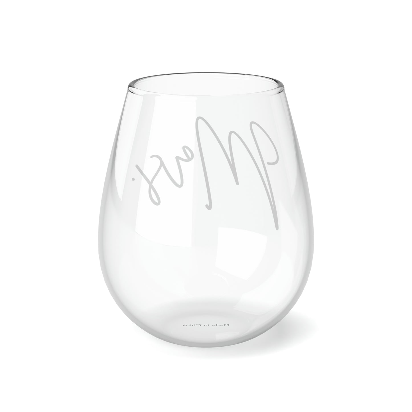 Mrs. Stemless Wine Glass, 11.75oz | Marriage Gifts | Engagement Gifts | Bride Gifts | Bride Merch | Wedding Gifts