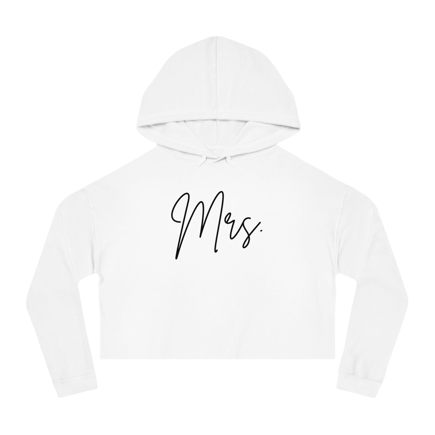Mrs. Cropped Hooded Sweatshirt |  Bride Gift | Bride Merch | Mrs. Gift | Wedding Gift