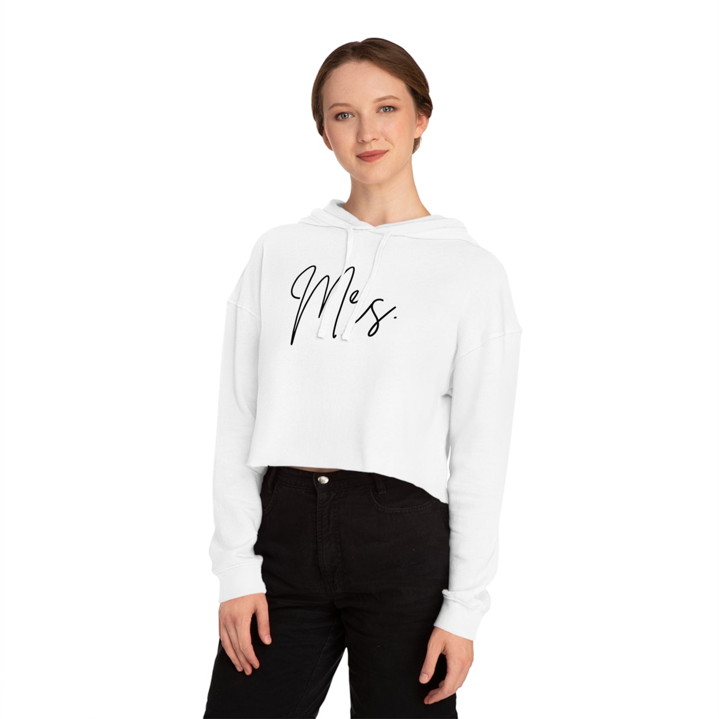 Mrs. Cropped Hooded Sweatshirt |  Bride Gift | Bride Merch | Mrs. Gift | Wedding Gift